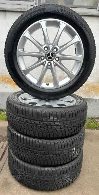 4x Original Mercedes A B Klasse W177 W247 CLA C118 17 Zoll Winterräder DOT20/21 >7m - Bild 6