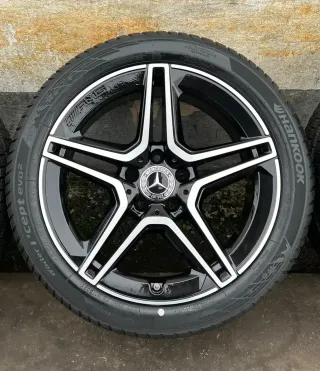 4x Original Mercedes A B Klasse W177 W247 CLA C118 18 Zoll AMG Winterräder DOT24 NEU - Bild 3