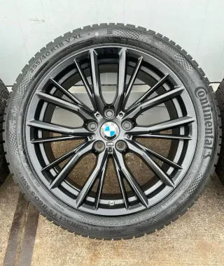 4x Original BMW 3er G20 G21 4er G22 G23 18 Zoll Winterräder Doppelspeiche M796 Runflat DOT23 7mm - Bild 4