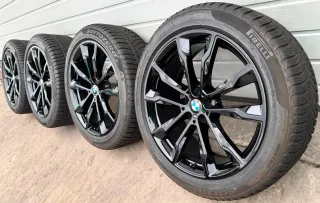 4x Original BMW X3 G01 X4 G02 20 Zoll Winterräder Doppelspeiche M699 DOT24 6-7mm - Bild 1