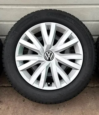 4x Original Golf VIII 5G 16 Zoll Winterräder Stahlfelgen 5Q0601027BQ DOT24 NEU - Bild 4