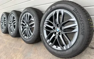 4x Original BMW X1 iX1 U11 X2 U10 18 Zoll Winterräder Doppelspeiche 879 6898046 DOT23 7-8mm - Bild 1