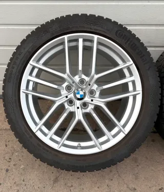 4x Original BMW 5er I5 G60 G61 19 Zoll Winterräder Dreifachspeiche 933 DOT23/24 7-8mm - Bild 5