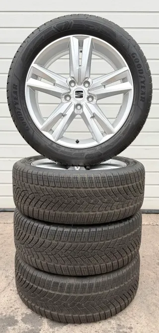 4x Original Seat Ateca 5FP 18 Zoll Winterräder Performance III 575601025G DOT23 8mm - Bild 7