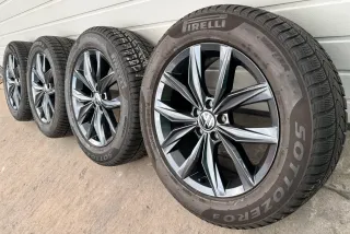 4x Original VW Tiguan II 5N AD1 All Space 18 Zoll Winterräder Kingston DOT25 6-8mm - Bild 1