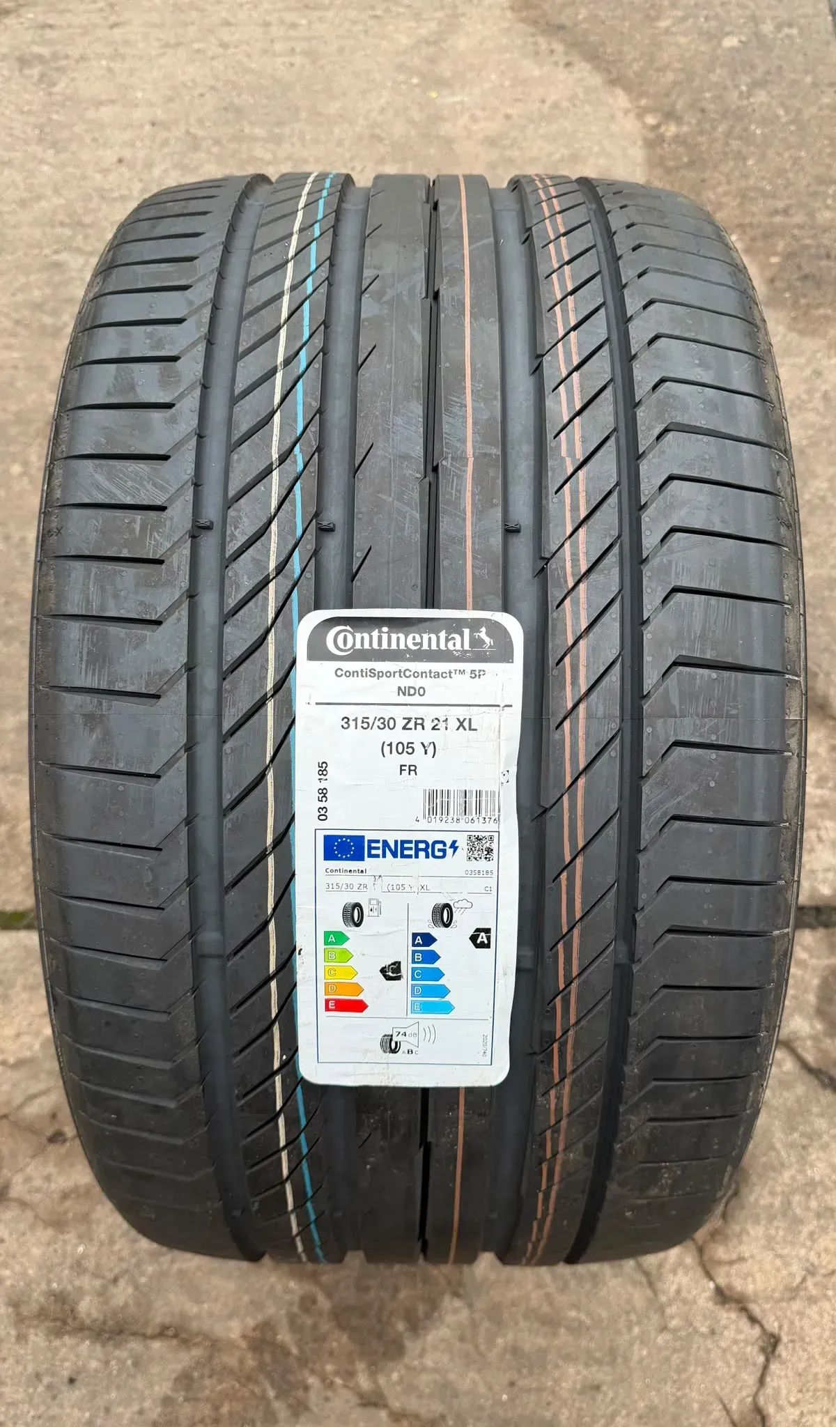 1x Sommerreifen 315/30 ZR21 105Y XL Continental ContiSportContact 5P ND0 DOT23 NEU - Bild 1