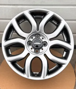 4x Original Mini R50 R52 R53 R55 R56 17 Zoll Alufelgen Flame Spoke R97 677568513 NEU - Bild 3