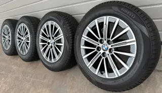 4x Original BMW X1 U11 X2 U10 17 Zoll Winterräder V Speiche 833 6891174 DOT23 5-7mm - Bild 1