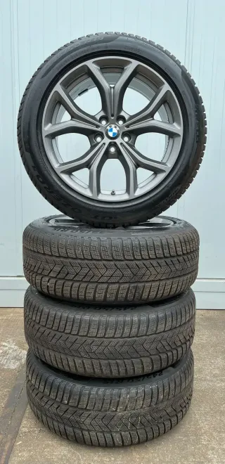 4x Original BMW X3 G01 X4 G02 19 Zoll Winterräder Y Speiche 694 Runflat DOT19 6,5-7mm - Bild 6