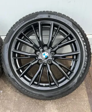 4x Original BMW 3er G20 G21 4er G22 G23 18 Zoll Winterräder Doppelspeiche M796 Runflat 5-7mm - Bild 2