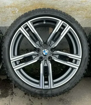 4x Original BMW 8er G14 G15 G16 19 Zoll Winterräder Doppelspeiche M727 DOT19 6,6-8mm - Bild 4