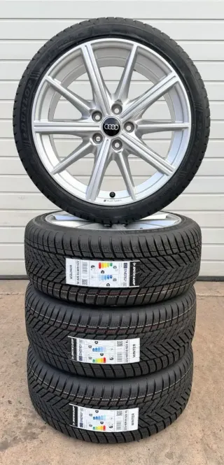 4x Original Audi A3 S3 8Y 18 Zoll Winterräder 10-Speiche 8Y0601025CR DOT26 - Bild 8