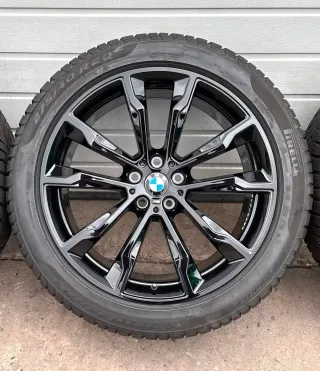 4x Original BMW X3 G01 X4 G02 20 Zoll Winterräder Doppelspeiche M699 DOT24 6-7mm - Bild 4