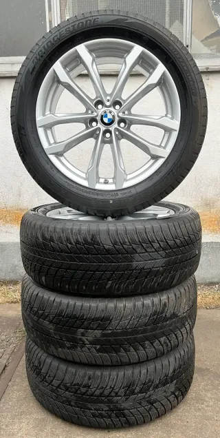4x Original BMW X3 G01 X4 G02 19 Zoll Winterräder Doppelspeiche 691 DOT25 8mm - Bild 6