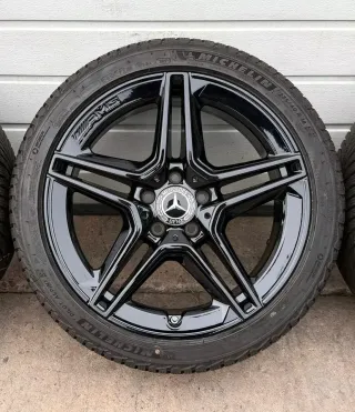 4x Original Mercedes A Klasse A35 AMG 18 Zoll Winterräder A1774014000 DOT21 7-7,5mm - Bild 3