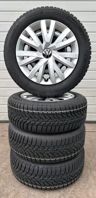 4x Original Golf VIII 5G 16 Zoll Winterräder Stahlfelgen 5Q0601027BQ DOT24 NEU - Bild 6