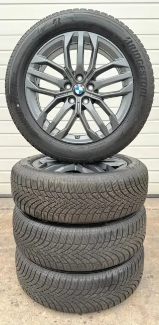 4x Original BMW X1 iX1 U11 X2 U10 18 Zoll Winterräder Doppelspeiche 879 6898046 DOT23 7-8mm - Bild 6