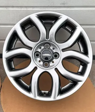 4x Original Mini R50 R52 R53 R55 R56 17 Zoll Alufelgen Flame Spoke R97 677568513 NEU - Bild 2