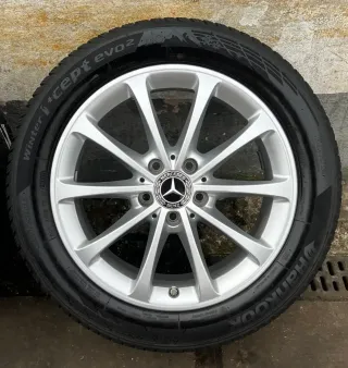 4x Original Mercedes A B Klasse W177 W247 CLA C118 17 Zoll Winterräder DOT20/21 >7m - Bild 2