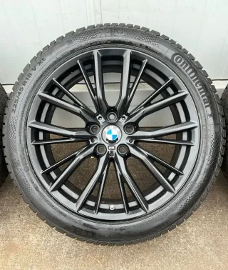 4x Original BMW 3er G20 G21 4er G22 G23 18 Zoll Winterräder Doppelspeiche M796 Runflat DOT23 7mm - Bild 3
