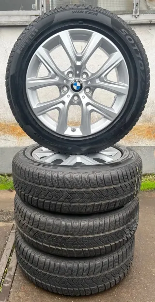 4x Original BMW X1 F48 X2 F39 17 Zoll Winterräder Y Speiche 574 6856076 DOT17 6-7mm - Bild 6