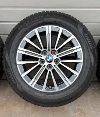 4x Original BMW X1 U11 X2 U10 17 Zoll Winterräder V Speiche 833 6891174 DOT23 5-7mm - Bild 3