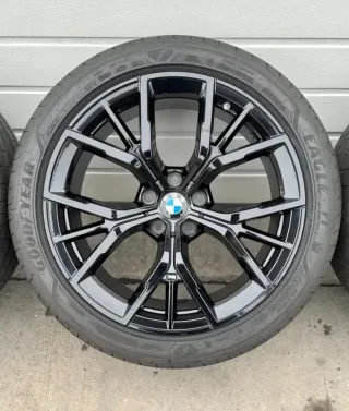 4x Original BMW 5er G30 G31 19 Zoll Sommerräder Y Speiche M845 Alufelgen DOT23 6-7mm - Bild 4