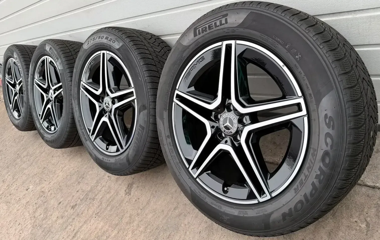 4x Original Mercedes GLE V167 20 Zoll AMG Winterräder A1674013200 A1674013300 DOT21 6-7mm - Bild 1