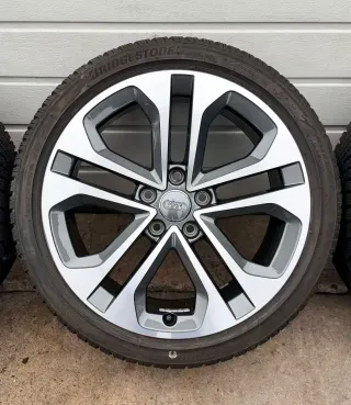 4x Original Audi A3 S3 8Y 18 Zoll Winterräder 5-Doppelspeiche 8Y0601025CE DOT24 6-7,7mm - Bild 3