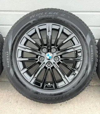 4x Original BMW X1 U11 X2 U10 17 Zoll Winterräder V Speiche 833 5A094B2 DOT23 5-7mm - Bild 4