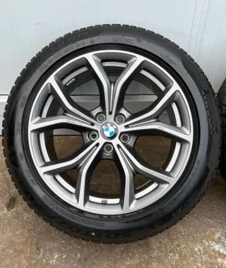 4x Original BMW X3 G01 X4 G02 19 Zoll Winterräder Y Speiche 694 Runflat DOT19 6,5-7mm - Bild 5