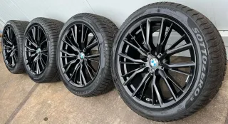 4x Original BMW 3er G20 G21 4er G22 G23 18 Zoll Winterräder Doppelspeiche M796 Runflat 5-7mm - Bild 1