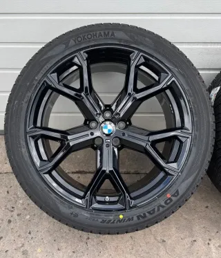 4x Original BMW X5 G05 X6 G06 21 Zoll Winterräder Y Speiche M741 8071998 DOT25 NEU - Bild 5