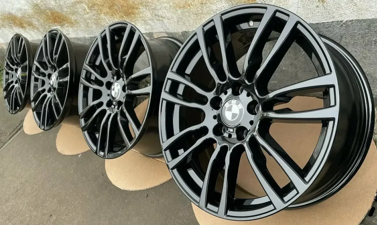 4x Original BMW 3/4er F30 F31 F32 F36 19 Zoll Alufelgen Doppelspeiche M403 7850020 7850021 - Bild 1