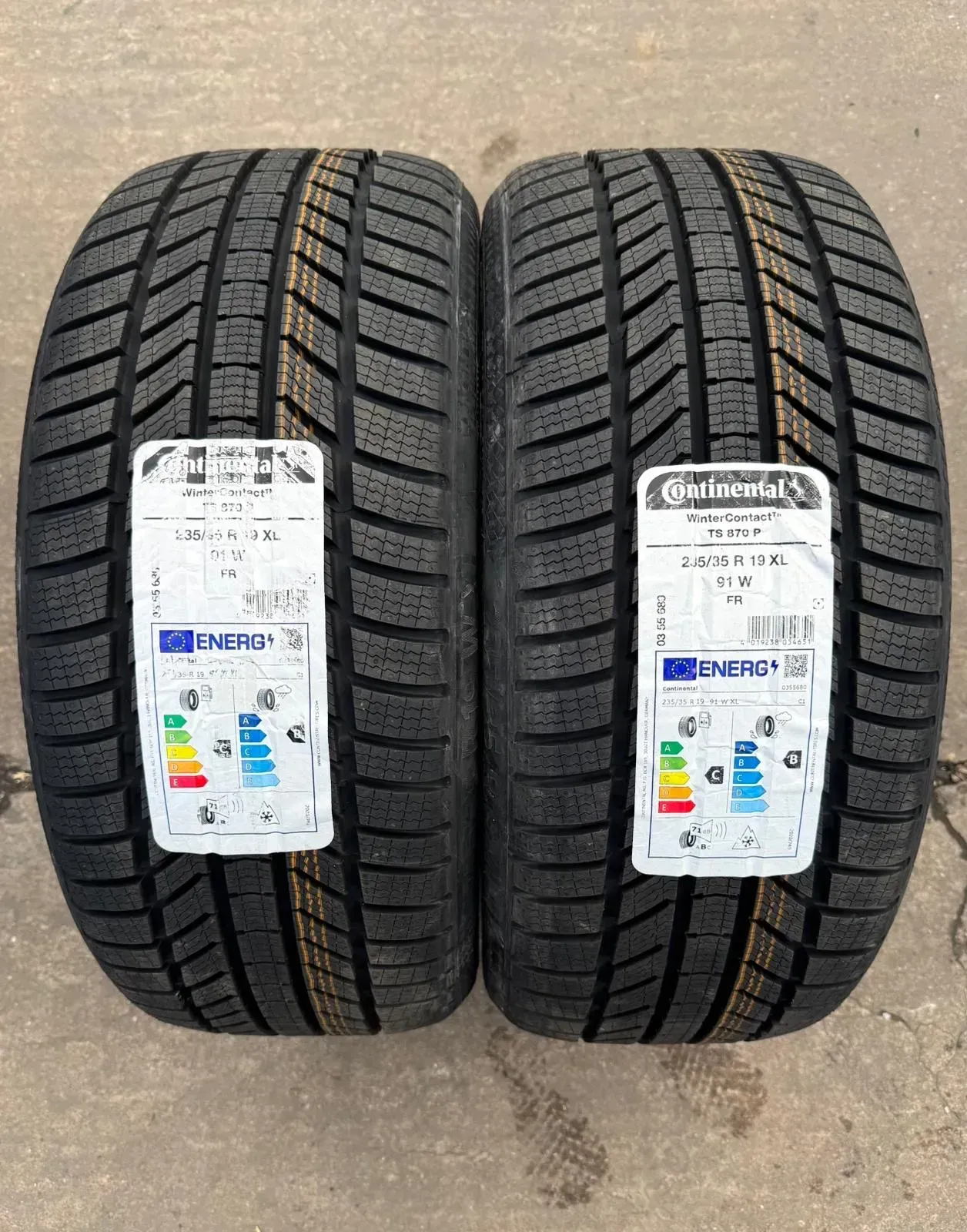 2x Winterreifen 235/35 R19 91W XL Continental Winter Contact TS870P DOT25 NEU - Bild 1
