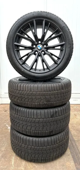 4x Original BMW 3er G20 G21 4er G22 G23 18 Zoll Winterräder Doppelspeiche M796 Runflat DOT23 7mm - Bild 6