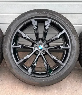 4x Original BMW X3 G01 X4 G02 20 Zoll Winterräder Doppelspeiche M699 DOT24 6-7mm - Bild 3
