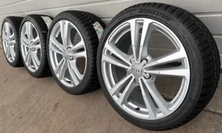 4x Original Audi A3 S3 8V 18 Zoll Winterräder S Line 8V0601025BL BicolorDOT25 NEU - Bild 1