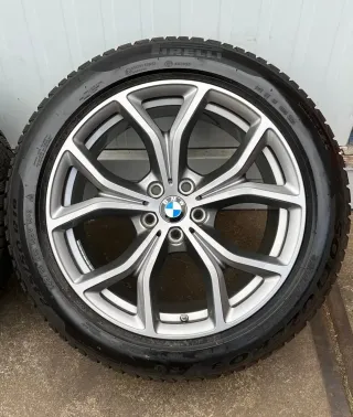 4x Original BMW X3 G01 X4 G02 19 Zoll Winterräder Y Speiche 694 Runflat DOT19 6,5-7mm - Bild 2
