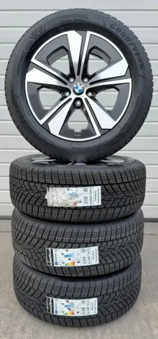 4x Original BMW I4 4er Gran Coupe G26 17 Zoll Winterräder Aerodynamik 842 6896764 DOT26 NEU - Bild 6