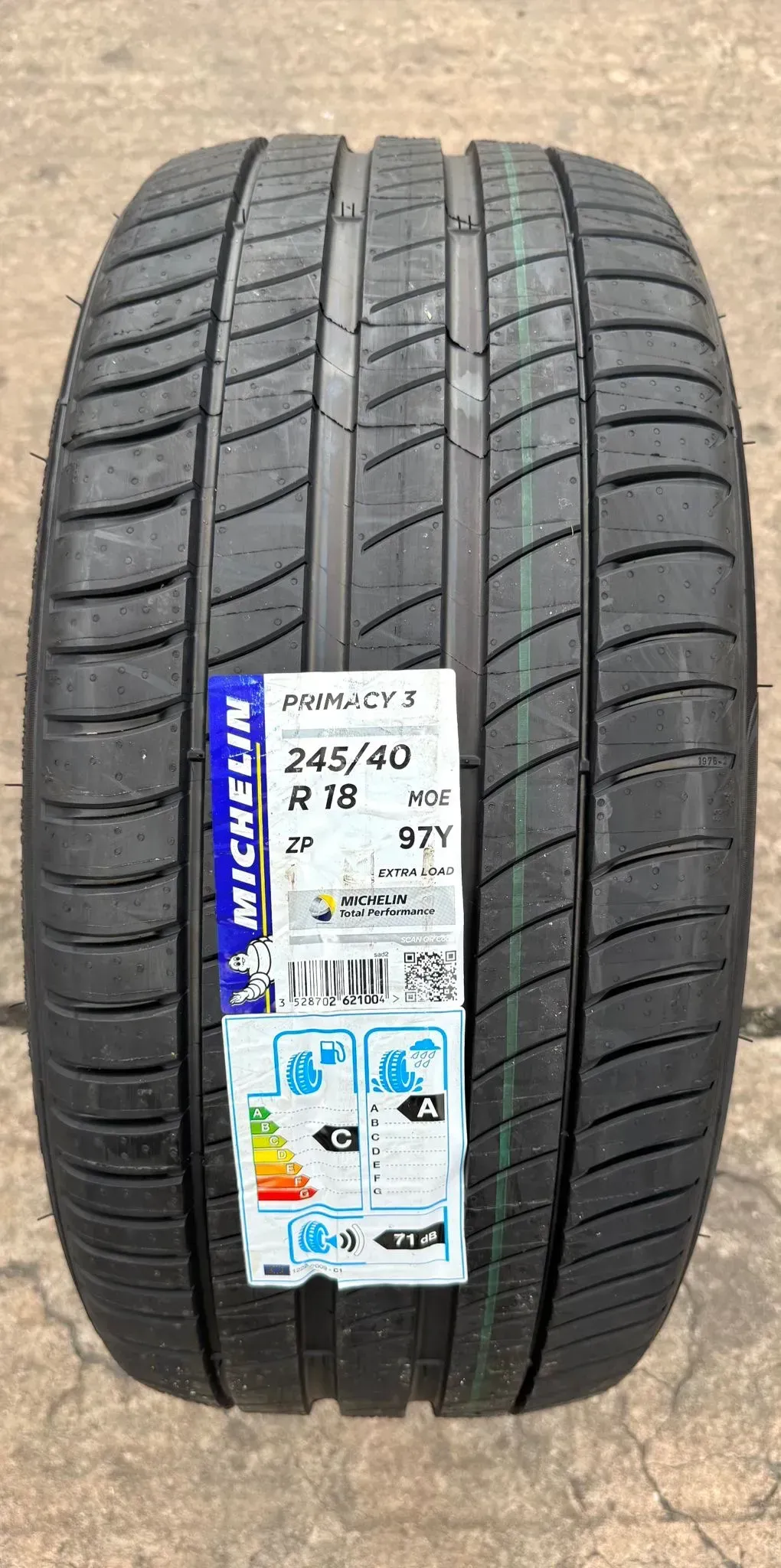 1x Sommerreifen 245/40 R18 97Y XL Michelin Primacy 3 ZP RSC Runflat MOE DOT19 NEU - Bild 1