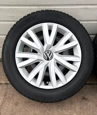 4x Original Golf VIII 5G 16 Zoll Winterräder Stahlfelgen 5Q0601027BQ DOT24 NEU - Bild 5