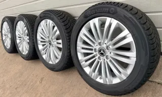 4x Original Mercedes C Klasse W206 S206 17 Zoll Winterräder A2064014400 DOT25 8-9mm - Bild 1