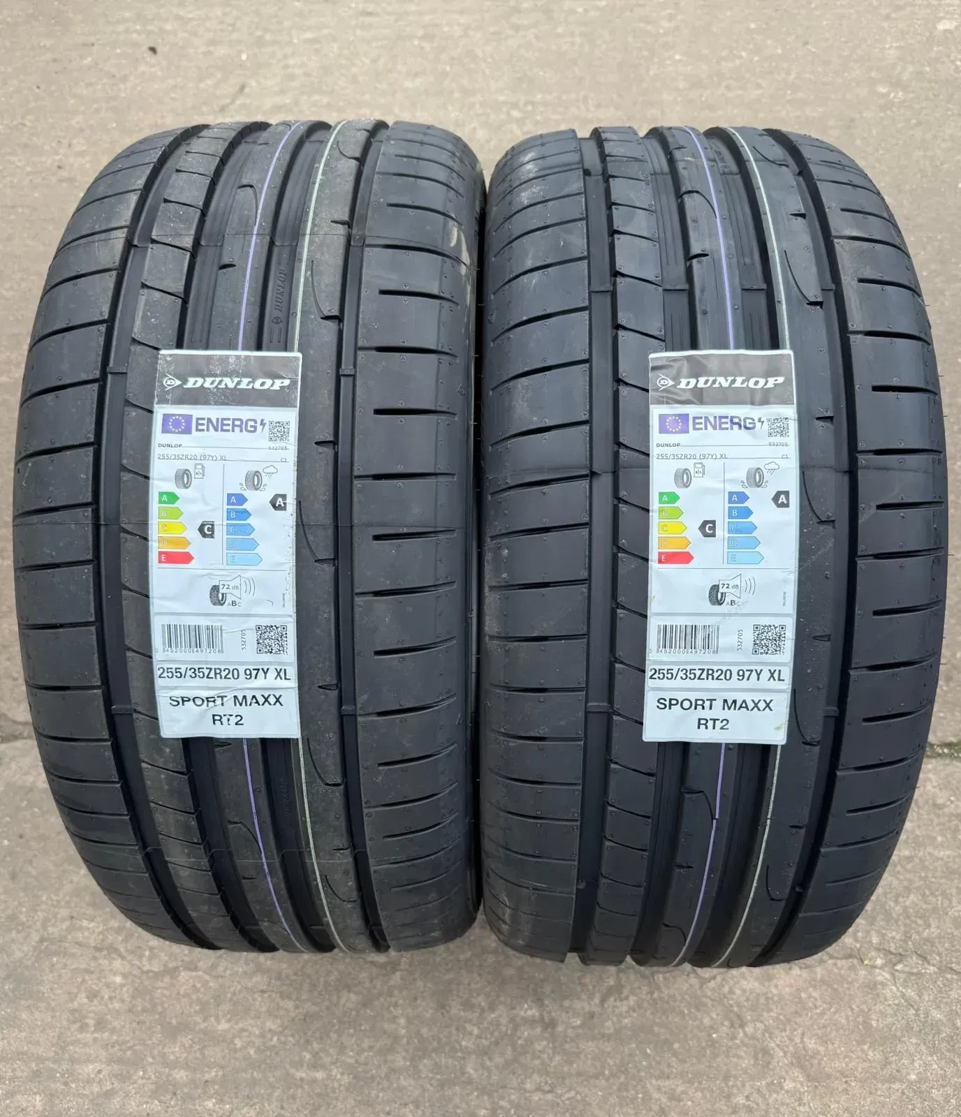 2x Sommerreifen 255/35 ZR20 97Y XL Dunlop SP Sport Maxx RT2 DOT26 NEU - Bild 1