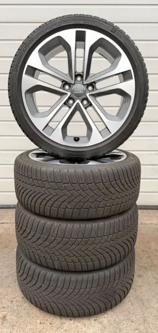 4x Original Audi A3 S3 8Y 18 Zoll Winterräder 5-Doppelspeiche 8Y0601025CE DOT24 6-7,7mm - Bild 6