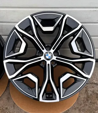 4x Original BMW iX I20 22 Zoll Alufelgen Aerodynamic 1020 5A02658BLA 9,5X22 ET37 NEU - Bild 2