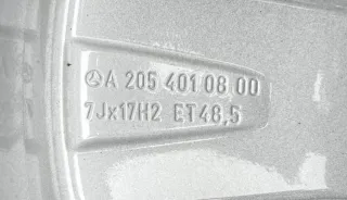 4x Original Mercedes C Klasse W205 A205 S205 W205 17 Zoll Alufelgen A2054010800 TOP - Bild 8