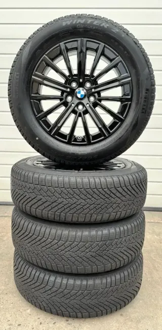 4x Original BMW X1 U11 X2 U10 17 Zoll Winterräder V Speiche 833 5A094B2 DOT23 5-7mm - Bild 6