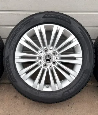 4x Original Mercedes C Klasse W206 S206 17 Zoll Winterräder A2064014400 DOT25 8-9mm - Bild 3