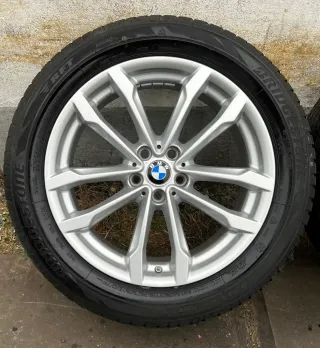 4x Original BMW X3 G01 X4 G02 19 Zoll Winterräder Doppelspeiche 691 DOT25 8mm - Bild 5